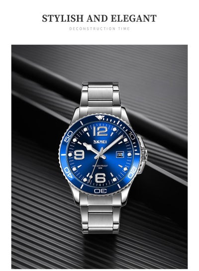 SKMEI Men Fashion Watch Waterproof Date Stainless Steel Men Watch 9278