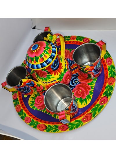 Hand Made Hand Painted Truck Art  Tea Cup Set Made in Pakistan Traditional Truck Art Painting Work Handi Craft