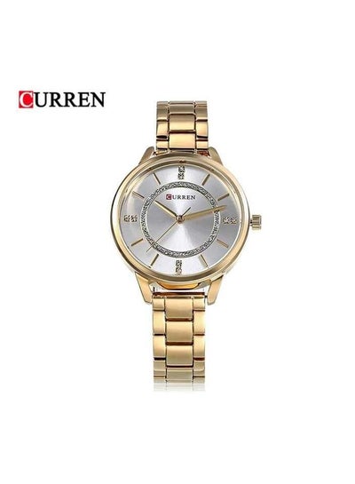 CURREN 9006 Women Fashion Casual Quartz Movement Watch Stainless Steel Band Alloy Case Luxury Watch Women