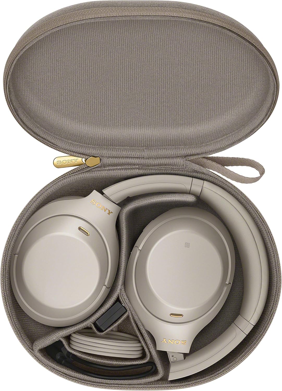 سماعات رأس لاسلكية Sony WH-1000XM4 مزودة بخاصية إلغاء الضوضاء - عمر بطارية يصل إلى 30 ساعة - تصميم فوق الأذن - مُحسّنة لـ Alexa ومساعد Google - مع ميكروفون مدمج للمكالمات الهاتفية - فضي