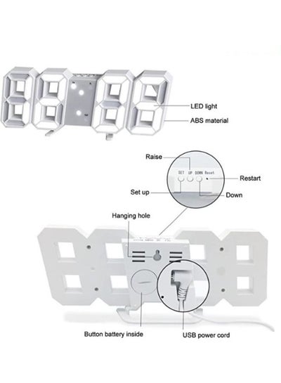 3D Electric Nightlight Alarm Clock for Modern Home Decoration