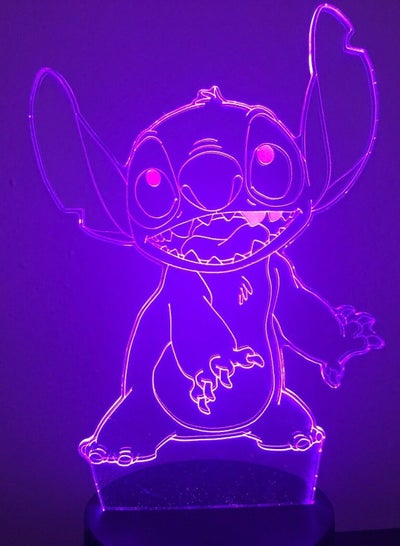 Stitch Lilo Alien Ohana Hawaii 3D Night Light LED 16 Colour Table Lamp
