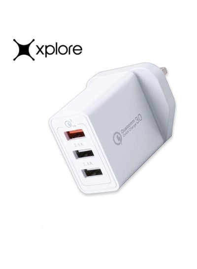 Quick Charger with 3 USB Hub Wall Charger