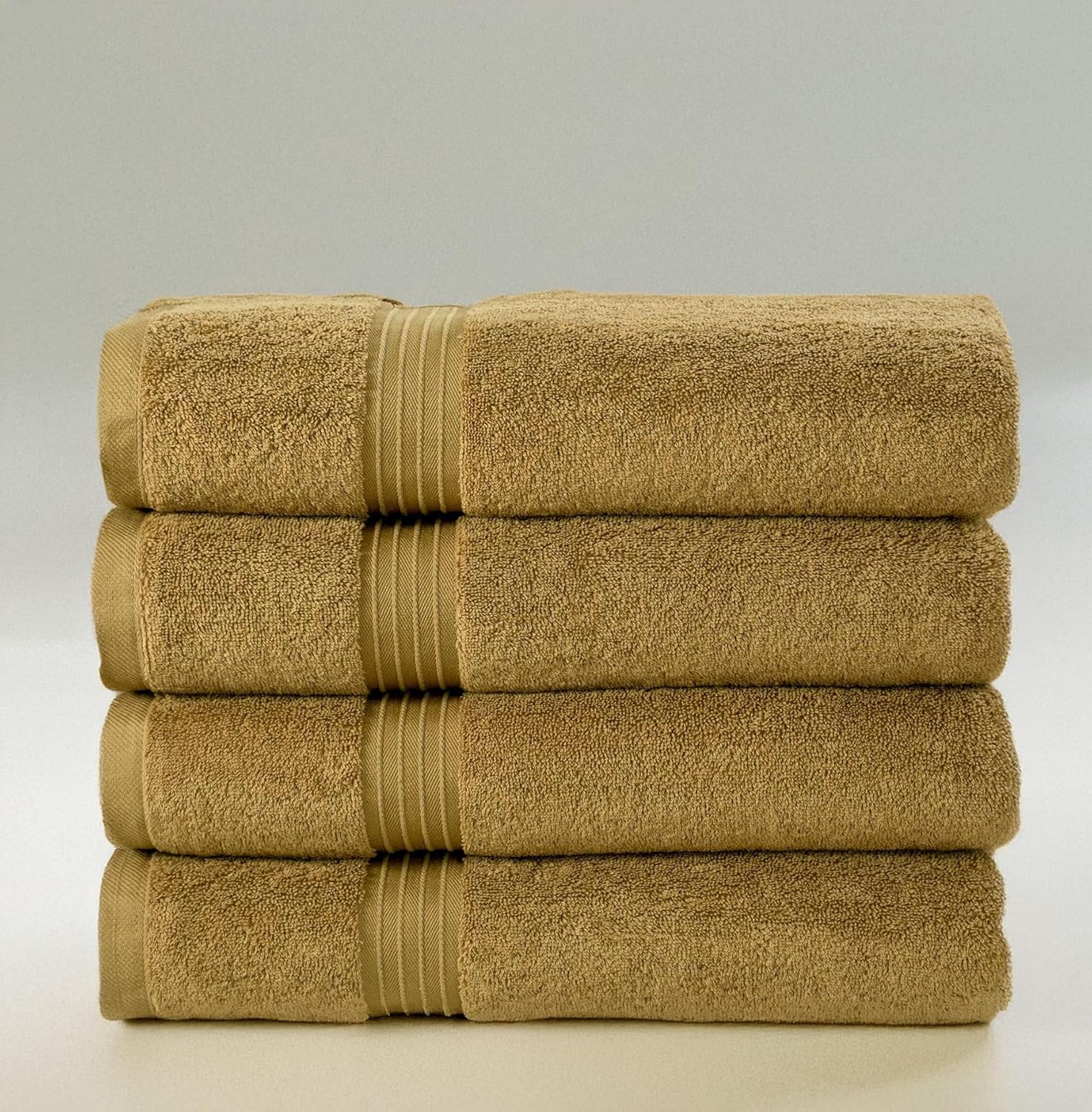 BEYTOR Luxury Bath Towels – 100% Cotton, Ultra Soft, Quick-Dry & Highly Absorbent – Plush & Durable Hotel-Quality Towels for Home, Spa & Gym – Beige (70X140 cm)