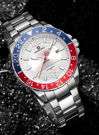 NAVIFORCE Men Luxury Watches Stainless Steel Calendar Waterproof Quartz Wristwatch NF9192