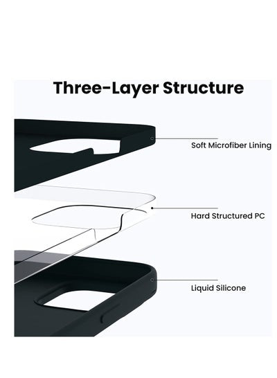 iPhone 14 Pro Silicon Magsafe case MagSafe Silicone Black Case Support Wireless Charging Premium Quality Silicone Cover for iPhone 14 Pro