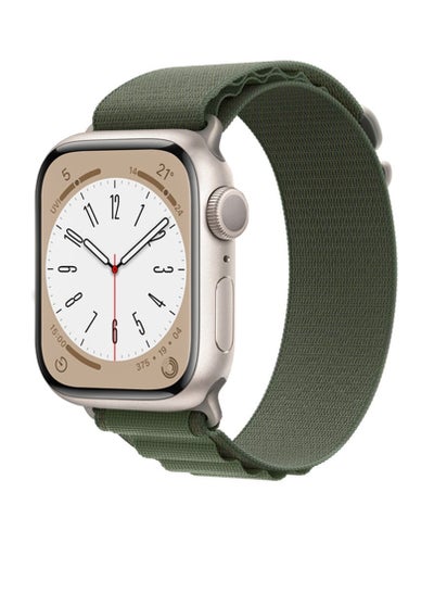 سوار ساعة Apple Alpine Loop متوافق مع مقاسات 38/40/41 ملم، تصميم أنيق ومريح وبوليستر خفيف الوزن