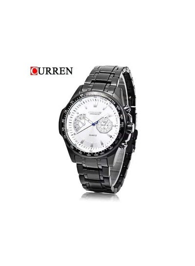 Men's 8020 Water Resistant Analog Watch - 43 mm - Black