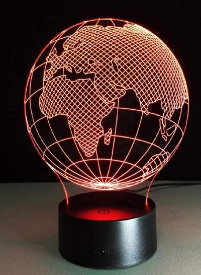 Night Lights Projection Table Lamp Baby Office Home Office Table Lamp Visual 3D World Map Art