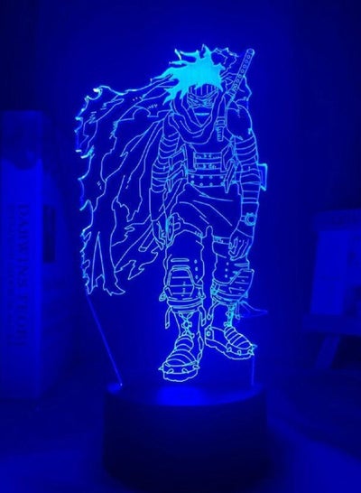 Acrylic Led Night Light Anime My Hero Academia Stain 3D Lamp Bedroom Decor Gift