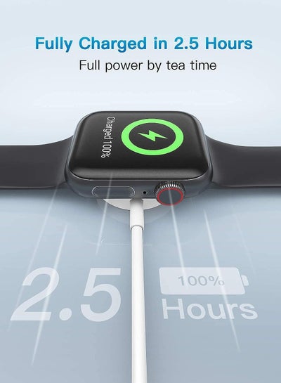 Usb Wireless Magnetic Charging Cable For Apple Smart Watch - White