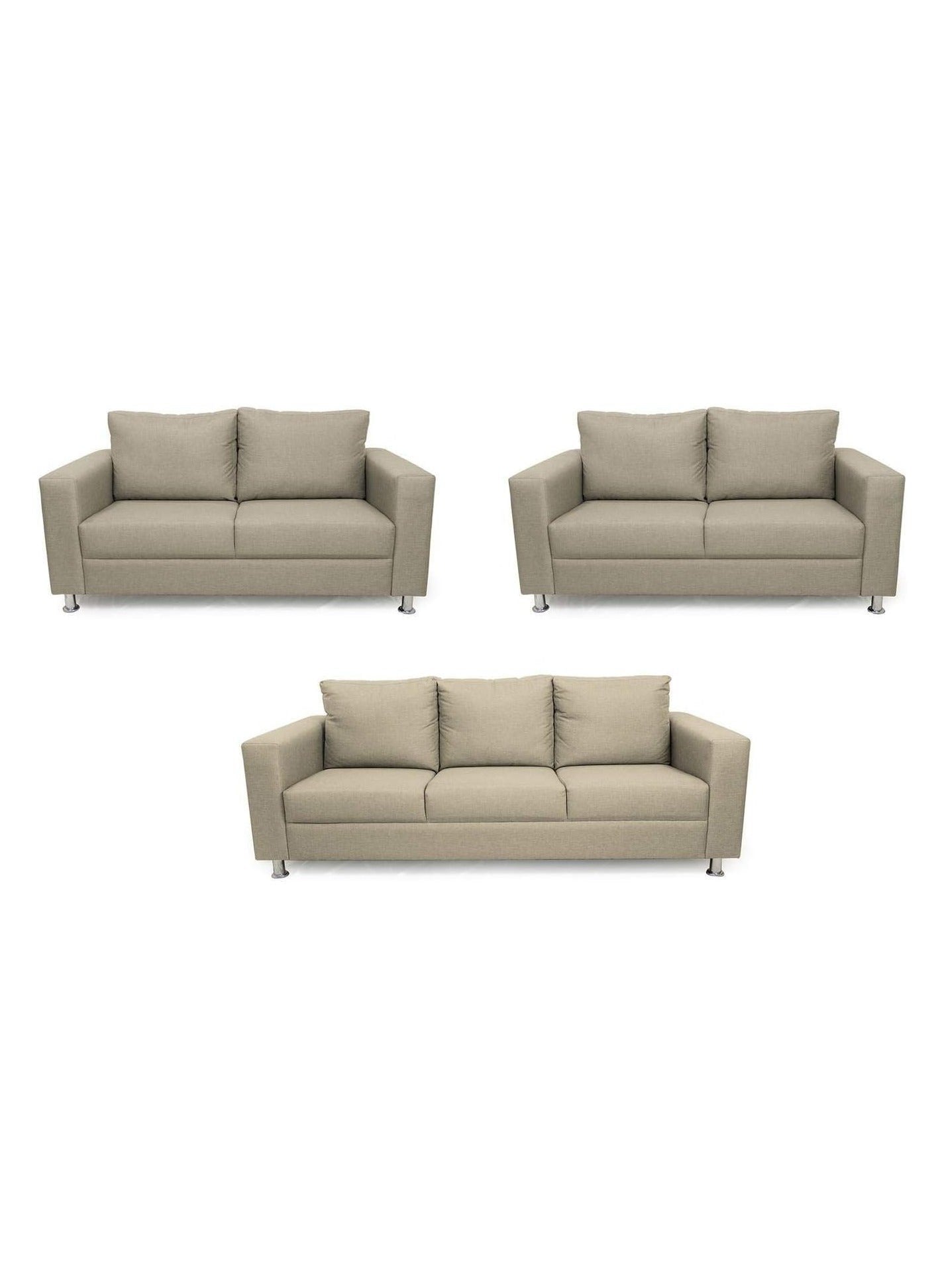 Shanghai Seven Seater Sofa Set In Beige Color