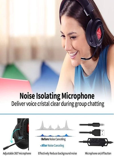 ONIKUMA K3 Stereo Gaming Headset - Black