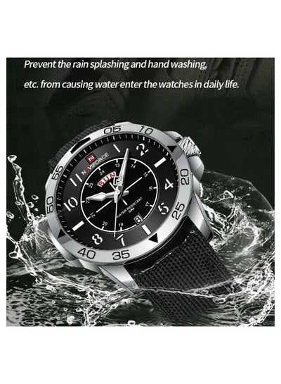 Naviforce Wristwatch Men's Sports Fashion Model NF9204N Nylon Waterproof System