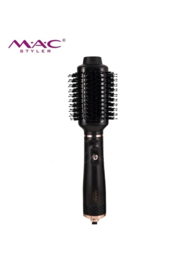 Mac Styler Hair Dryer Hot Air Brush Styler & Volumizer One Step Hair Straightener Curler Electric Blow Dryer Brush MC-1510