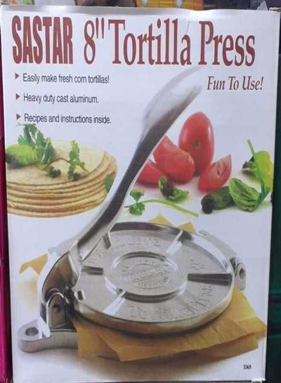 Aluminium Sastar 8 Tortilla Press Silver