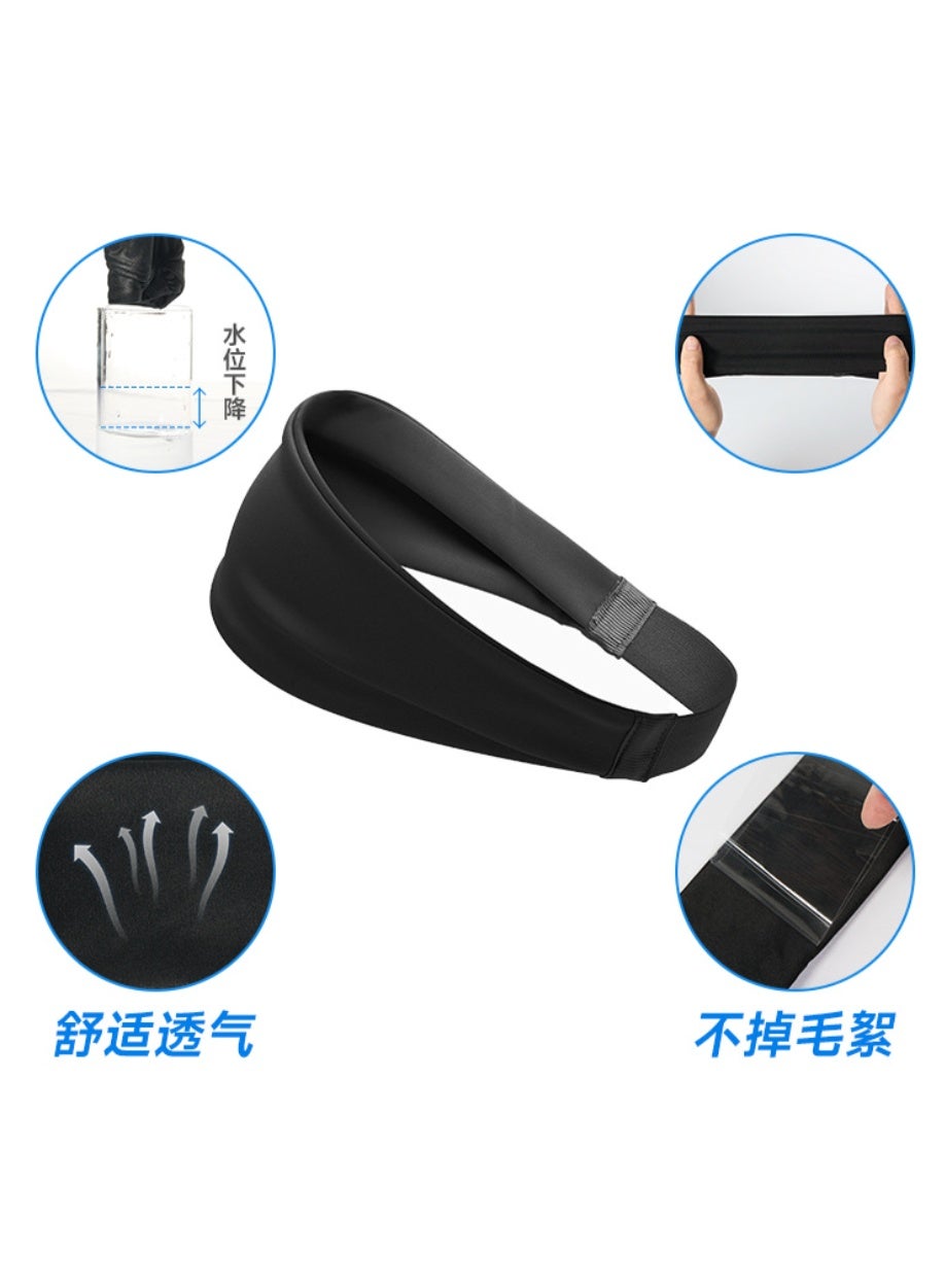Sports Headband Elastic Hair Wrap Moisture Wicking Breathable for Running Training