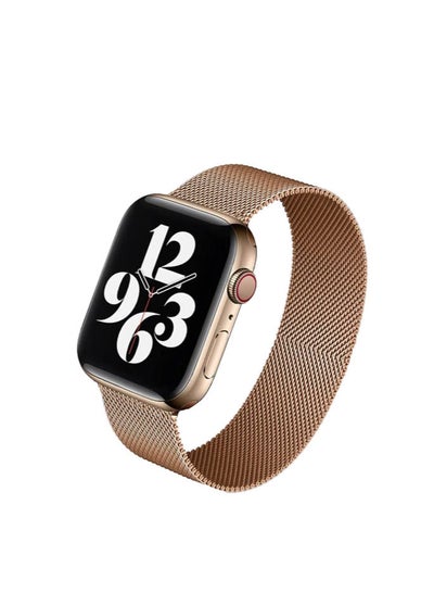حزام ساعة ميلانو من الفولاذ المقاوم للصدأ II متوافق مع iWatch 38 مم/40 مم/41 مم