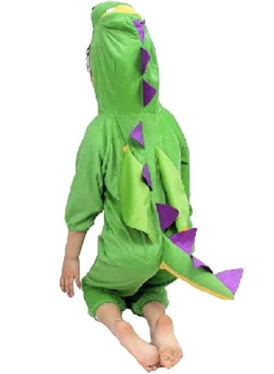 Brain Giggles Dinosaur Animal Plush Costume Design Halloween Carnival Party Jumpsuit for Kids Boys & Girls Medium