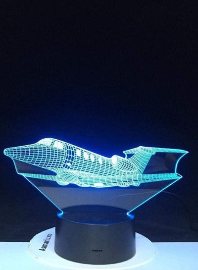 ثلاثية الأبعاد الوهم مصباح LED ضوء الليل طائرة 7 ألوان Acryplane هالوين الاكريليك الجدول مصباح أفضل هدايا عيد ميلاد الأطفال
