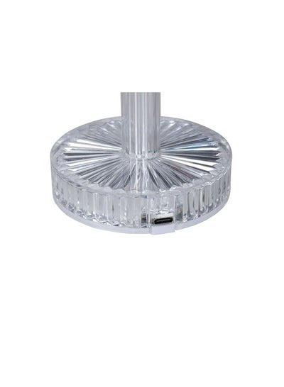 LED Bluetooth Speaker Crystal Lamp with Remote, Clear