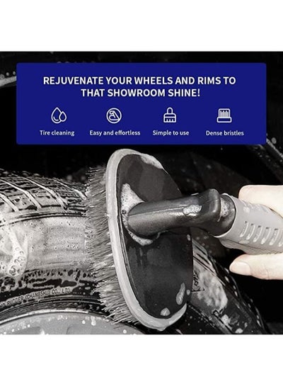 Steel and Alloy Wheel Cleaning Brush, Rim Cleaner, Tire Auto Truck Motorcycle Bike Wheel Brush Washing Hub Cleaning Tool for Car