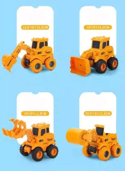 Construction Vehicles Toy Set Big size 4 PCS