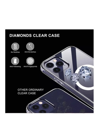 حافظة لهاتف iPhone 12 Pro MagSafe Clear Case II حافظة MagSafe II تدعم شحن Magsafe II عالي الجودة من مادة TPU II 6.1 بوصة