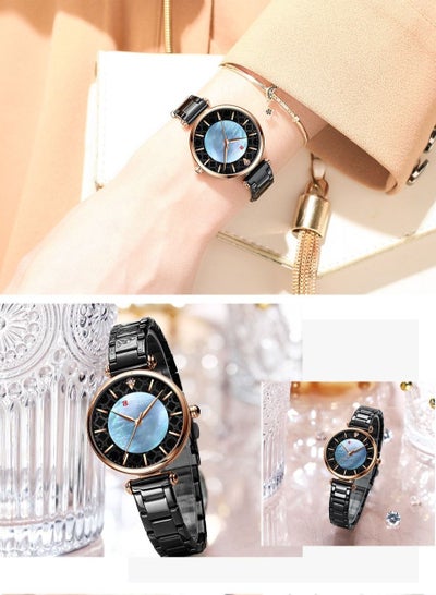 CURREN 9072 Original Brand Stainless Steel Band Wrist Watch For Women With  Box