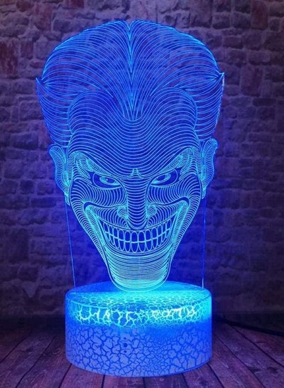 3D Illusion Lamp Led Night Light Sleeping Colorful Change The Joker Figure