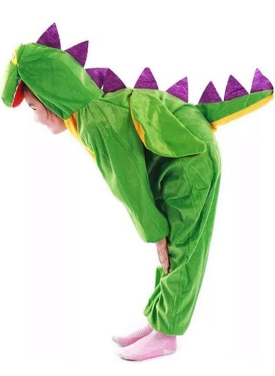 Brain Giggles Dinosaur Animal Plush Costume Design Halloween Carnival Party Jumpsuit for Kids Boys & Girls Medium