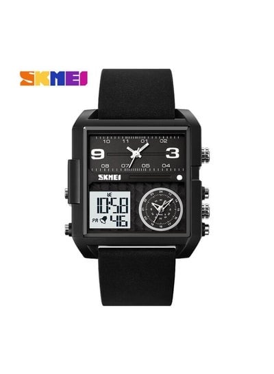 SKMEI 2021 Transparent Case Square Watch w/ Three Dials