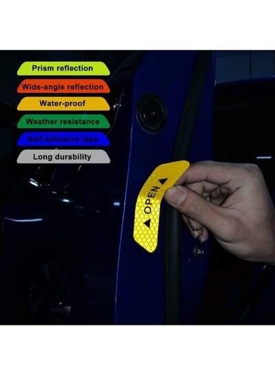 4 Pieces Car Door Open Reflective Warning Stickers