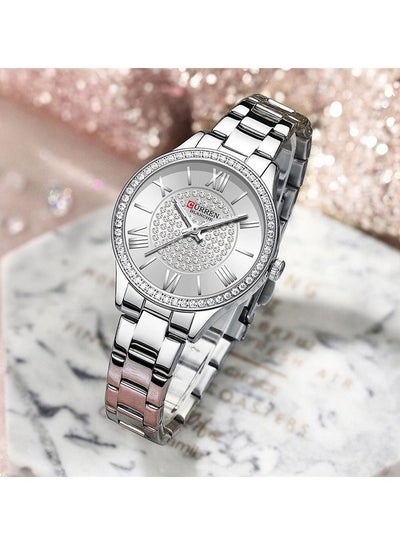 CURREN 9084 Original Brand Stainless Steel Band Wrist Watch For Women With Box