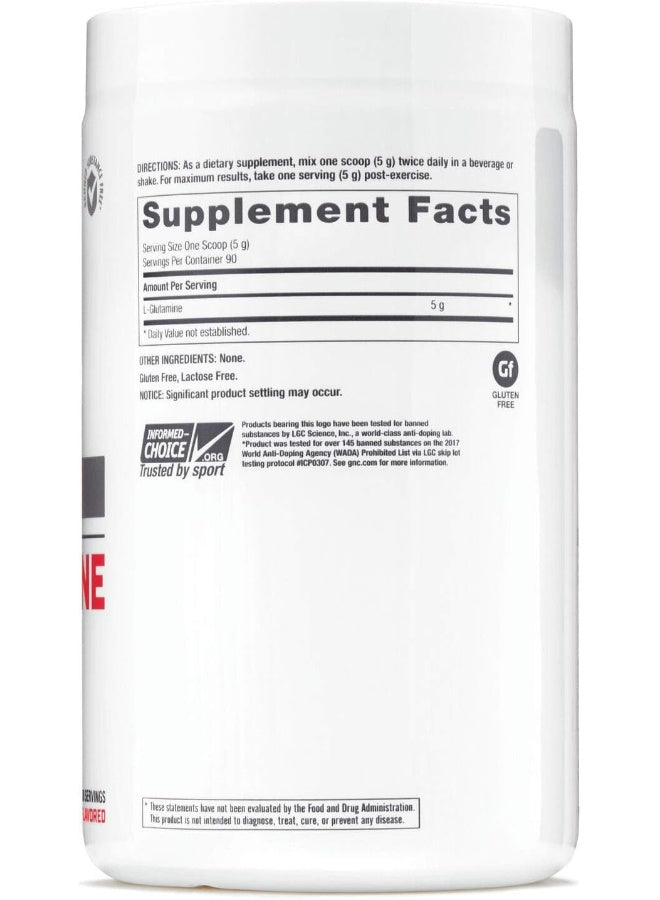 مسحوق GNC Pro Performance L-Glutamine 5000، 1 رطل.