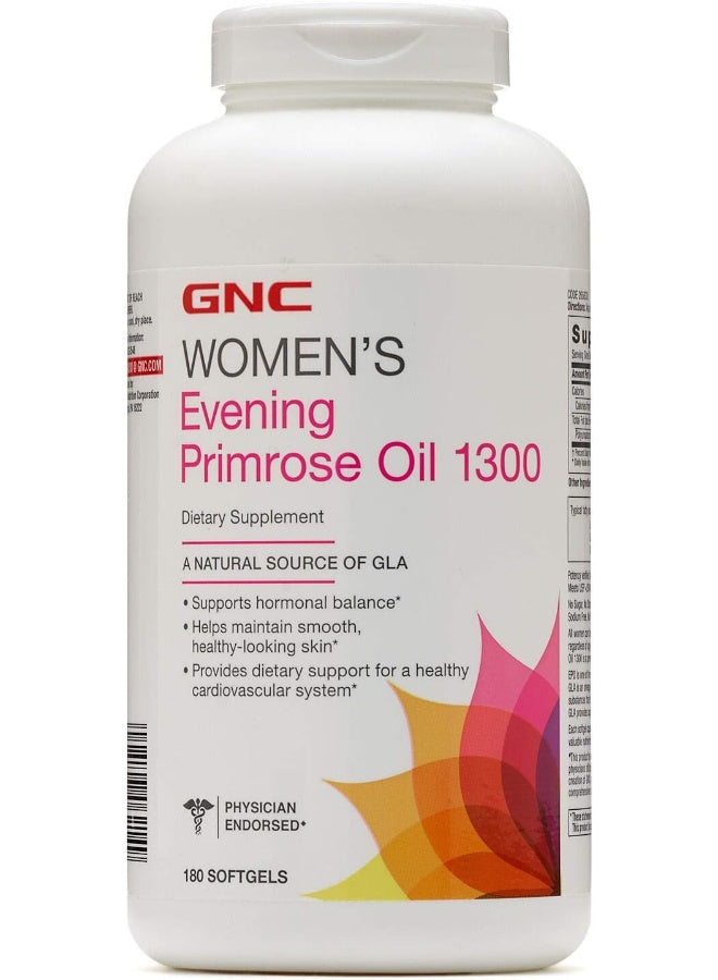GNC Women's Evening Primrose Oil 1300 Supplement Softgels