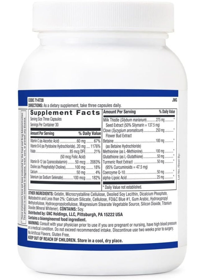 GNC Preventive Nutrition Liver Health Formula - 90 Capsules