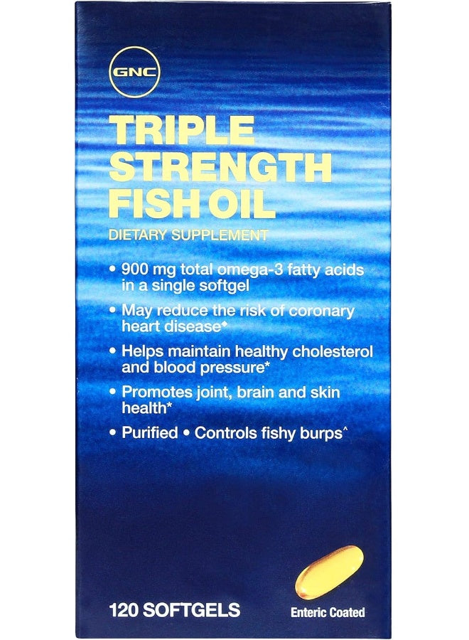 GNC Triple Strength Fish Oil (Enteric Coated)