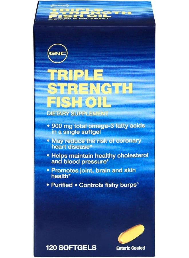 GNC Triple Strength Fish Oil (Enteric Coated)