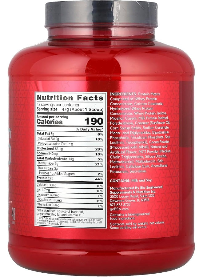 BSN, Syntha-6®, Ultra Premium Protein Matrix, Chocolate Milkshake, 5 lbs (2.27 kg)