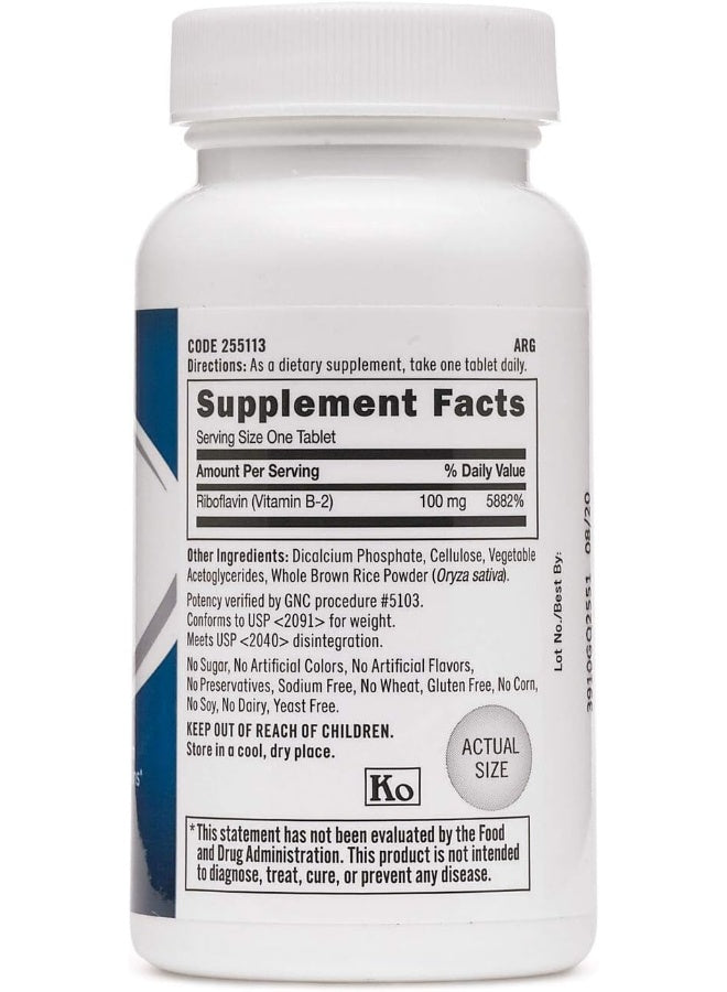 GNC - Vitamin B-2 100mg