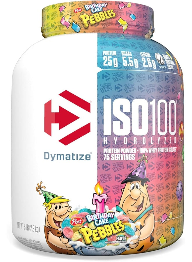 Dymatize ISO 100 0 Carb Whey Birthday Cake, 5 lb