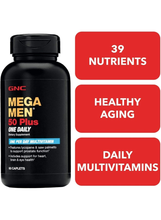 GNC Mega Men 50 Plus One Daily, 60 caps