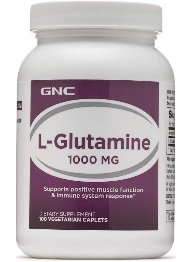 GNC L-Glutamine Nutritional Supplement, 1000mg