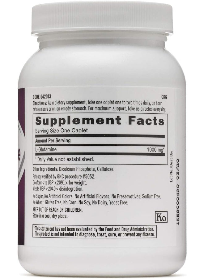 GNC L-Glutamine Nutritional Supplement, 1000mg