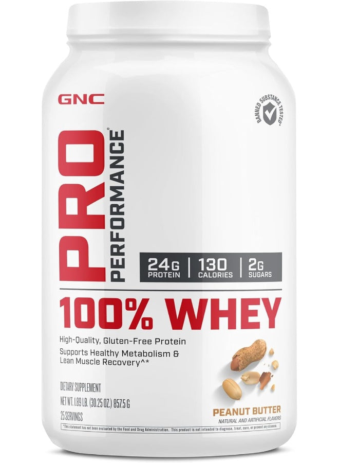 GNC Pro Performance 100 Whey Protein - Peanut Butter 1.89 lbs.