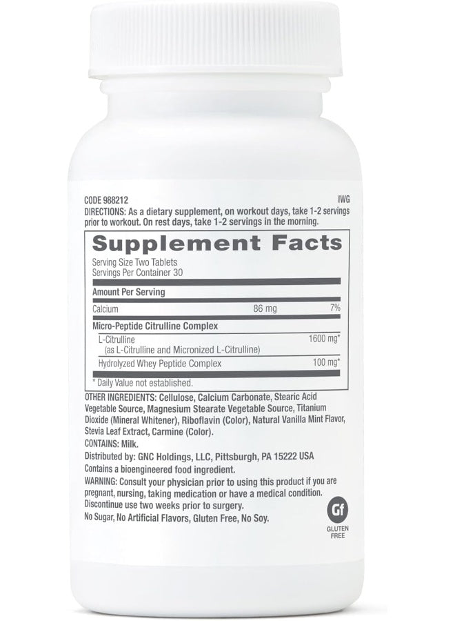 GNC Pro Performance Citrulline Complex - 60 قرصًا