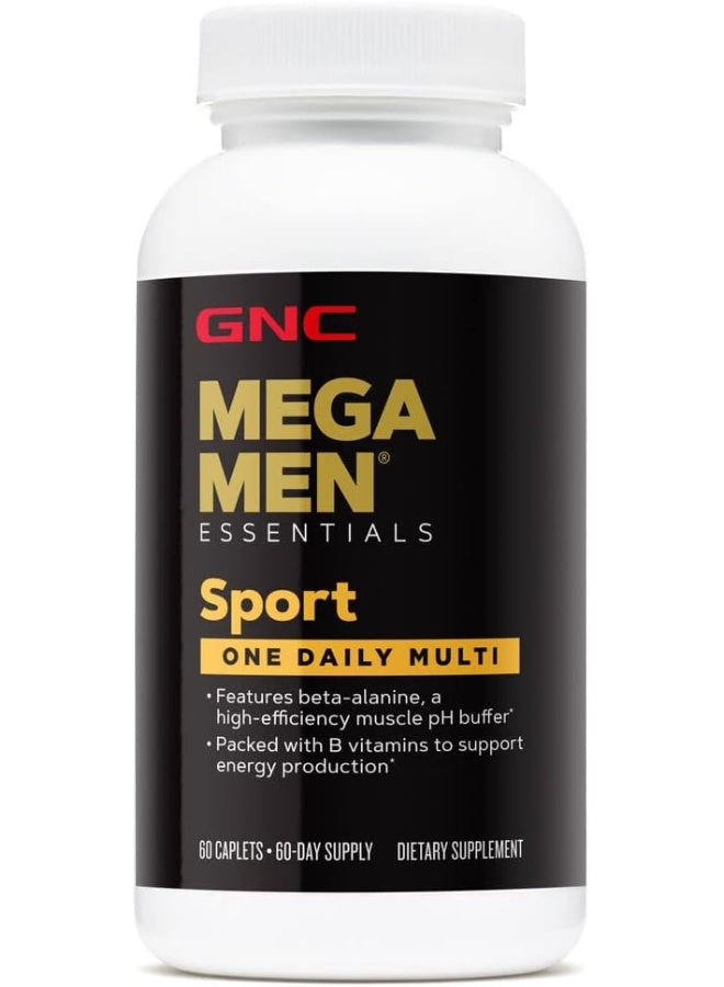 GNC Mega Men Essentials Sport One Daily Multi - 60 Caplets