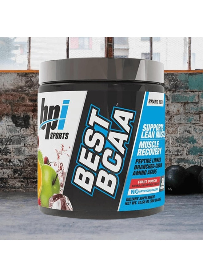 مسحوق Bcaa الأفضل من Bpi Sports، بنكهة الفواكه، 300 جرام