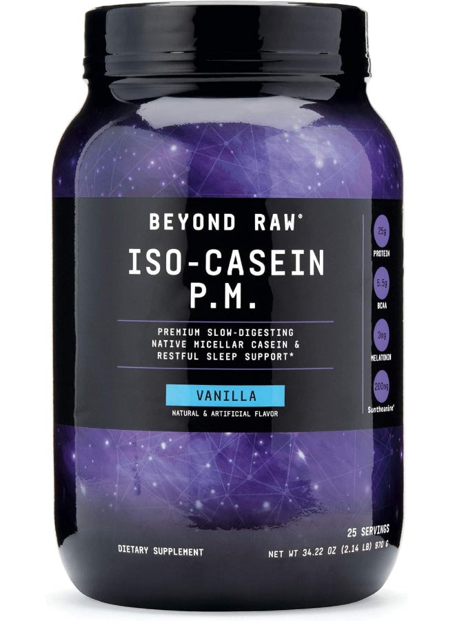 Beyond Raw ISO-Casein P.M, Vanilla, 2 lbs
